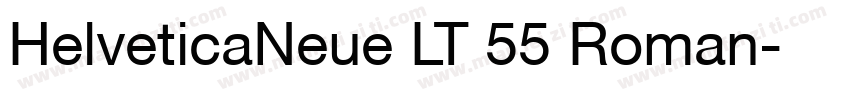 HelveticaNeue LT 55 Roman字体转换